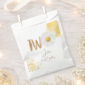 水彩デイジー第2誕生日 フェイバーバッグ (クリップ留めされた状態)