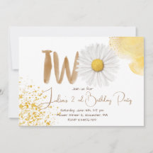 水彩デイジー第2誕生日