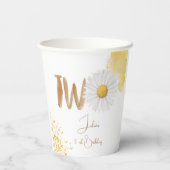 水彩デイジー第2誕生日 紙コップ (裏面)