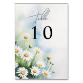 水彩デイジー結婚ズ テーブルナンバー (裏面)