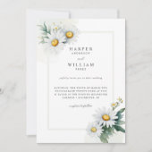 水彩デイジー結婚ズ 招待状 (正面)