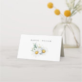 水彩デイジー結婚座席表 プレイスカード (裏面)