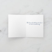 水彩デイジー花瓶のカスタマイズ シーズンカード (内部)