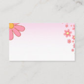 水彩デイジー花赤ちゃんシャワーブックリクエスト エンクロージャーカード (裏面)