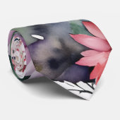 水彩デイジー花非バイナリフローラ開花 ネクタイ (ロール)