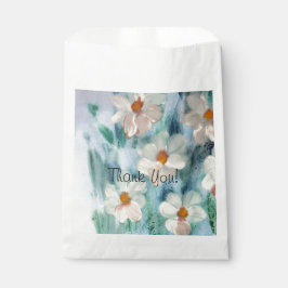 水彩デイジー花 フェイバーバッグ