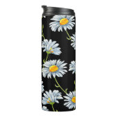 水彩デイジー。シームレスなフローラ背景 タンブラー (回転右)