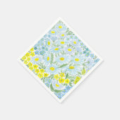 水彩デイジー スタンダードカクテルナプキン (角)
