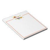 水彩デイジー パーソナライズされた ノートパッド (アングル)