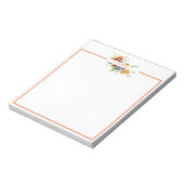 水彩デイジー パーソナライズされた ノートパッド (回転)