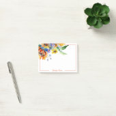 水彩デイジー パーソナライズされた ポストイット (オフィス)