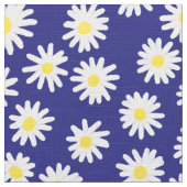 水彩デイジー ファブリック (クローズアップ)