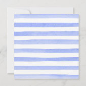 水彩デイジー&ブルーサマーフラワーズ誕生日 招待状 (裏面)