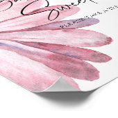 水彩デイジー-ベビーは甘いポスター ポスター (角)