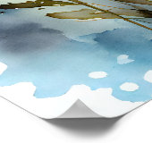 水彩デイジー ポスター (角)