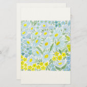 水彩デイジー 便箋 (正面/裏面)