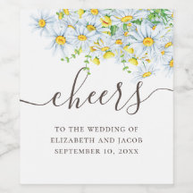 水彩デイジー。素朴結婚フローラ