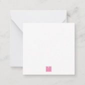 水彩デザイナーハンドバッグ財布ギフトエンクロージャー ノートカード (裏面)