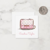 水彩デザイナーハンドバッグ財布ギフトエンクロージャー ノートカード (正面/裏面インサイチュ)