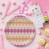 水彩デザイナーパターン（の模様が）ある紙プレート ペーパープレート (パーティー)