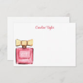 水彩デザイナーモノグラム香水パルフム サンキューカード (正面/裏面)