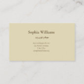 水彩デザイナーライトブラウンシック 名刺 (裏面)