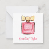 水彩デザイナー香水パルフムギフトエンクロージャー ノートカード (正面)