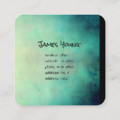 水彩デザインカスタム名刺 スクエア名刺 (裏面)