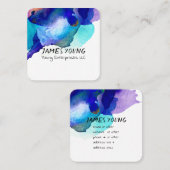 水彩デザインカスタム名刺 スクエア名刺 (正面/裏面)