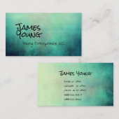 水彩デザインカスタム名刺 名刺 (正面/裏面)