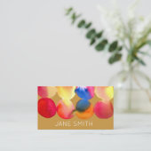 水彩デザインモダンスタイリッシュクリエイティブ業 名刺 (スタンド正面)