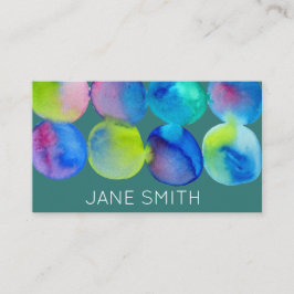 水彩デザインモダンスタイリッシュクリエイティブ業 名刺