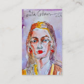 水彩デザイン名刺モダン 名刺 (正面)