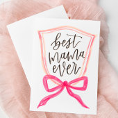 水彩デザイン母のデイカードマ最高のマ・エバー シーズンカード