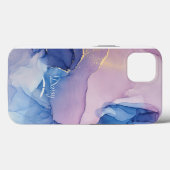 水彩デザイン電話ケース(名前カスタマイズ付き) Case-Mate iPhoneケース (裏面 (横))