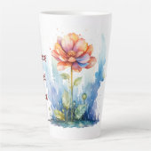 水彩デザイン カフェラテマグ (正面)