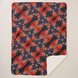 水彩デザイン シェルパブランケット