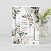 水彩デザイン（RSVP付き）» 招待状 (スタンド正面)