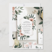 水彩デザイン（RSVP付き）» 招待状 (裏面)