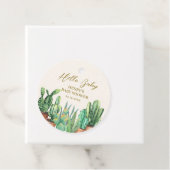 水彩デザートカボスガーデンベビーシャワー フェイバータグ (インサイチュ)