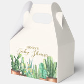 水彩デザートカボスガーデンベビーシャワー フェイバーボックス (正面)