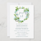 水彩デザートカボスサクランスウェディングシャワー 招待状 (正面)