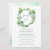 水彩デザートカボスサクランスウェディングシャワー 招待状 (正面/裏面)