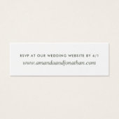 水彩デザートサボテン多肉結婚式RSVP (正面)