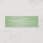 水彩デザートサボテン多肉類 スキニー名刺 (裏面)