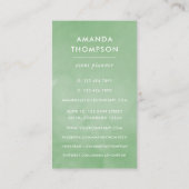 水彩デザートサボテン多肉類 名刺 (裏面)