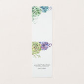 水彩デザートサボテン多肉類 名刺 (外部フラット)