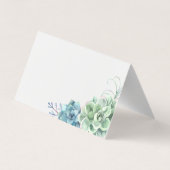 水彩デザートサボテン多肉類 名刺 (裏面)