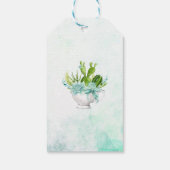 水彩デザートサボテン結婚ツ感謝していズ ギフトタグ (裏面)