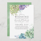 水彩デザートサボテン結婚ツ プログラム (正面/裏面)